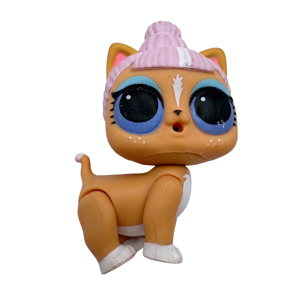 LOL Surprise Pets Series 4 Spy Pets Hop Hop Tan Cat Pink Hair Figure MGA